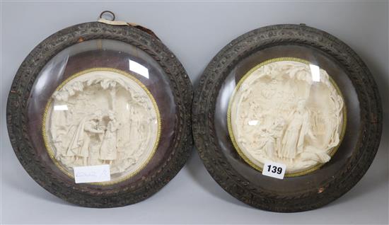 Schoennerk. Two religious plaques, signed